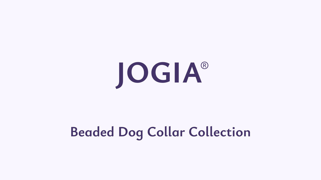 JOGIA Handmade Floral Beaded Dog Collar – Lightweight Adjustable for Small to Large Dogs