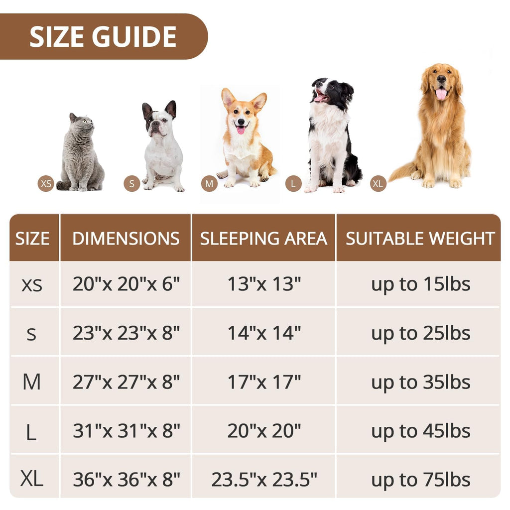 JOLLYVOGUE 23-Inch Calming Donut Dog Bed – Washable Faux Fur, Anti-Slip for Small Dogs Up to 25 lbs (Smoke Pink)