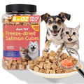 Just Try Freeze-Dried Salmon Treats for Dogs & Cats – 6.7 oz, Single Ingredient, High Protein