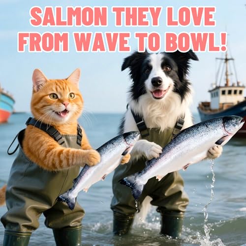 Just Try Freeze-Dried Salmon Treats for Dogs & Cats – 6.7 oz, Single Ingredient, High Protein