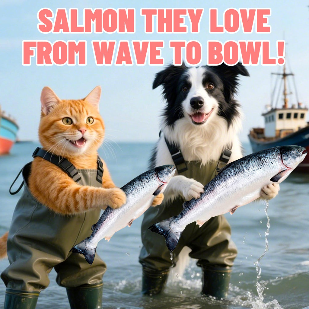Just Try Freeze-Dried Salmon Treats for Dogs & Cats – 6.7 oz, Single Ingredient, High Protein