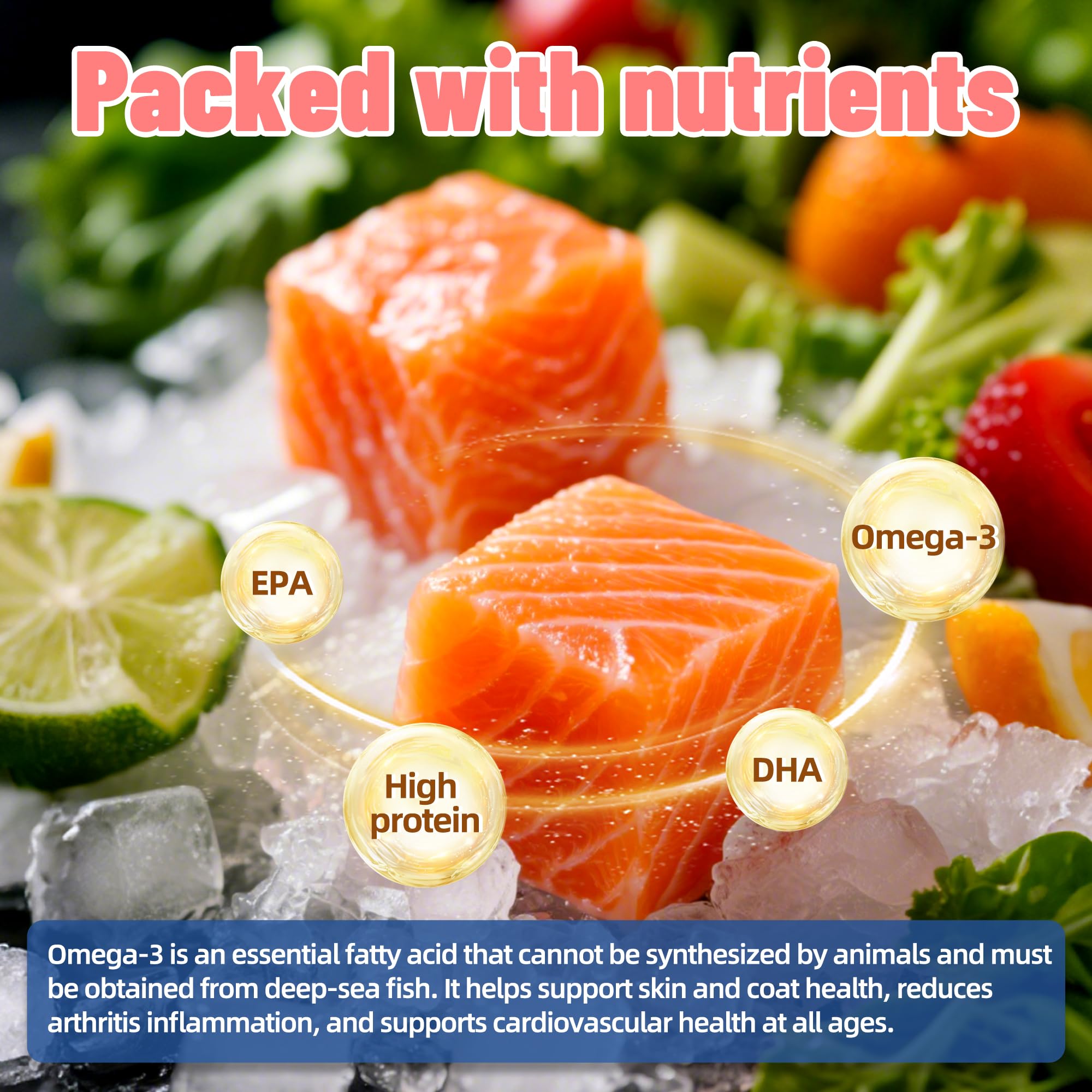 Just Try Freeze-Dried Salmon Treats for Dogs & Cats – 6.7 oz, Single Ingredient, High Protein