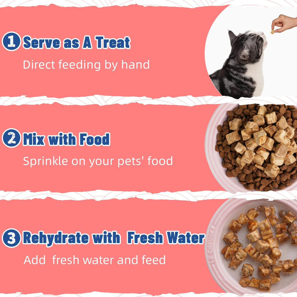 Just Try Freeze-Dried Salmon Treats for Dogs & Cats – 6.7 oz, Single Ingredient, High Protein