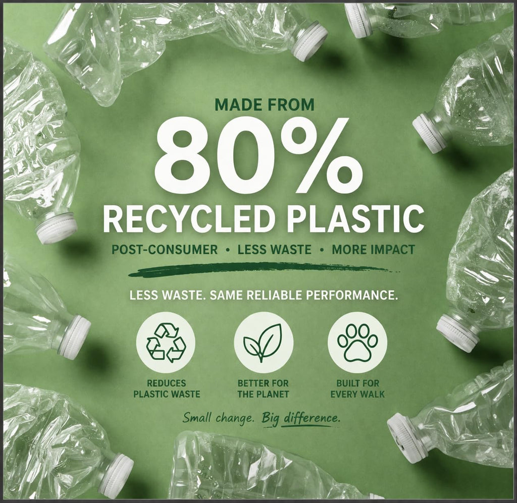 KCK-9 80% Recycled Plastic Dog Poop Bags – Extra Thick, Leak Proof, Unscented, 540 Count