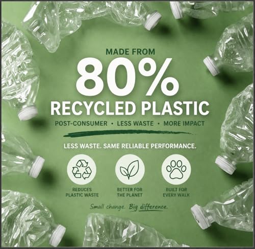 KCK-9 80% Recycled Plastic Dog Poop Bags – Extra Thick, Leak Proof, Unscented, 540 Count