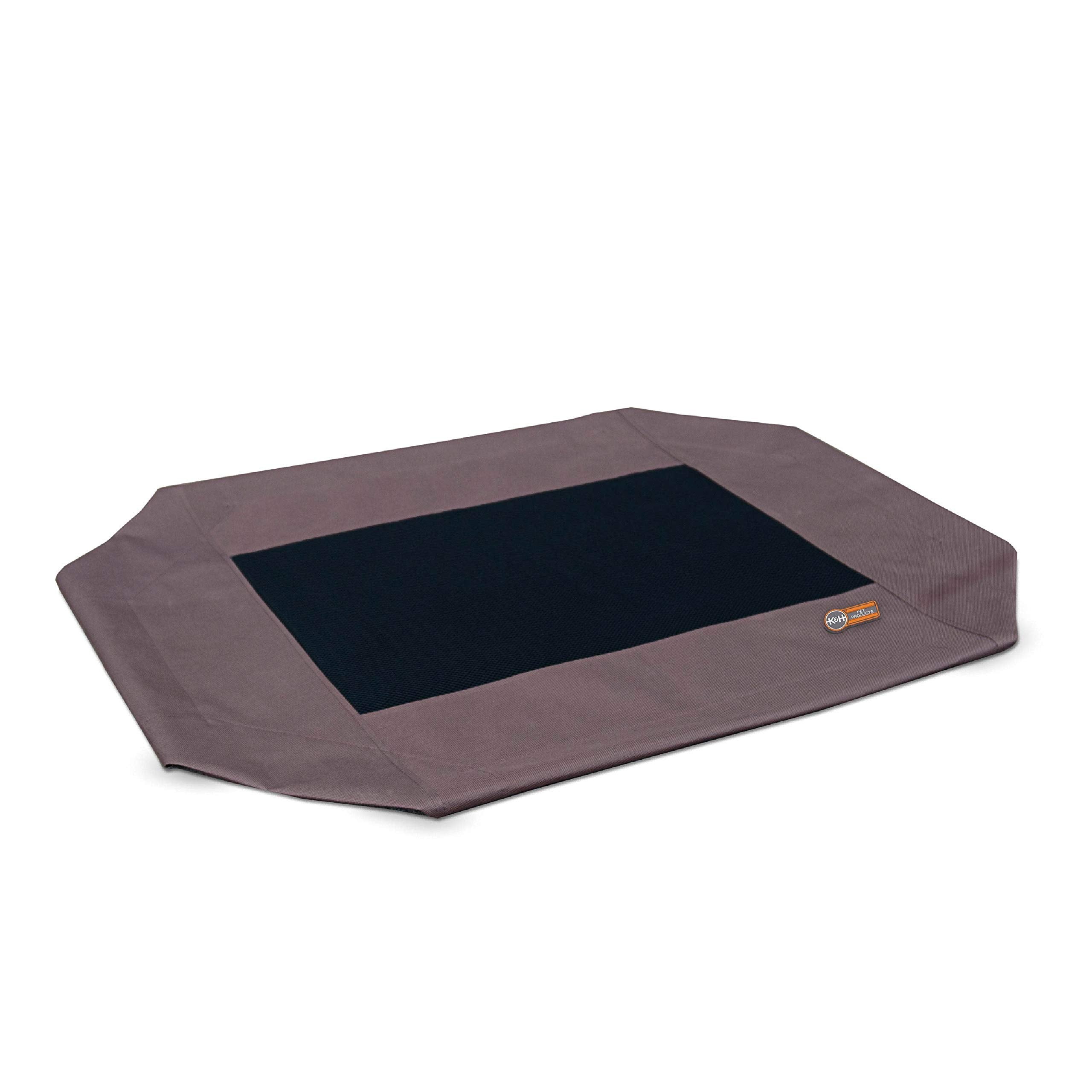 K&H Pet Products Medium Dog Cot Replacement Cover - 32 x 25 Inch, Chocolate - Breathable Mesh, Water Resistant, Machine Washable