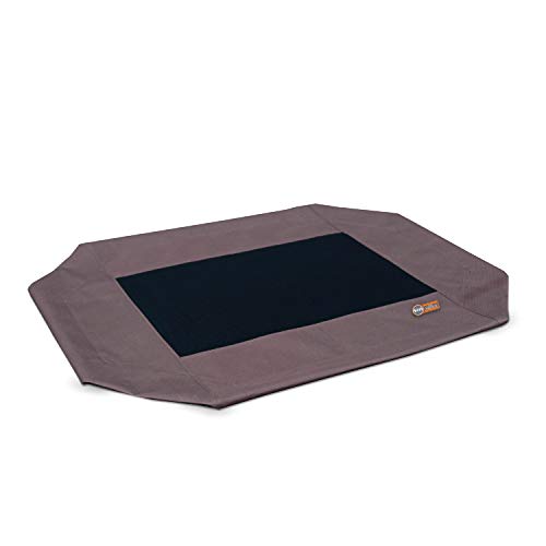 K&H Pet Products Medium Dog Cot Replacement Cover - 32 x 25 Inch, Chocolate - Breathable Mesh, Water Resistant, Machine Washable