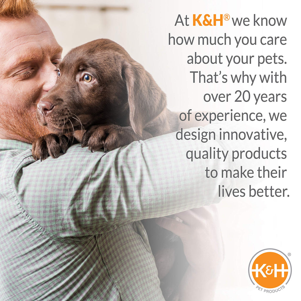 K&H Pet Products Self-Warming Dog Crate Pad, Extra-Small 14x22in Gray – No Electricity Needed