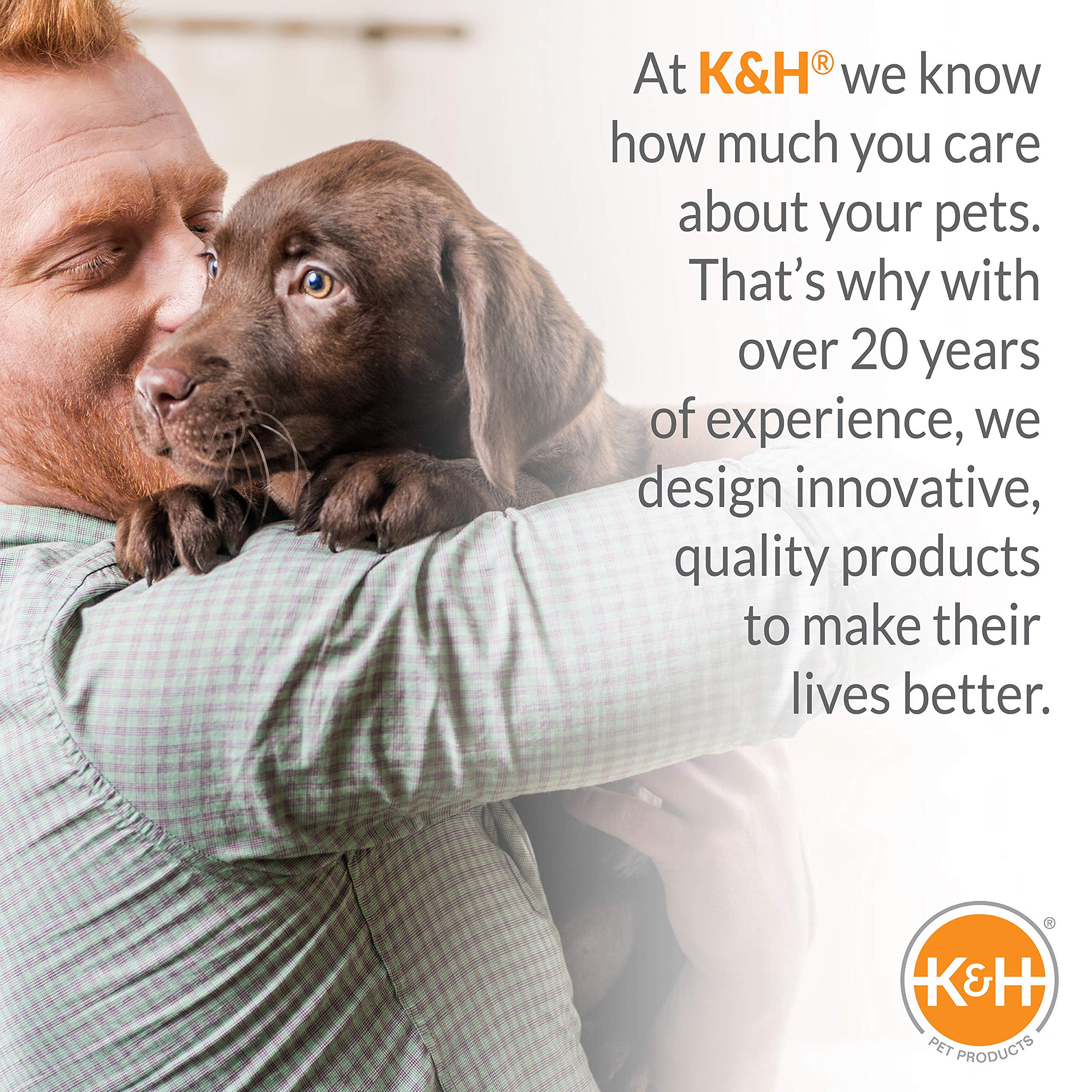 K&H Pet Products Self-Warming Dog Crate Pad, Extra-Small 14x22in Gray – No Electricity Needed