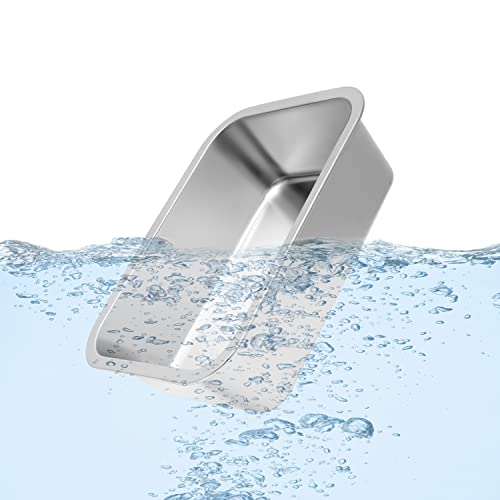Kichwit 1.8 Gallon Extra Large Stainless Steel Dog Bowl – Dishwasher Safe, 14 x 10.5 x 4 Inches