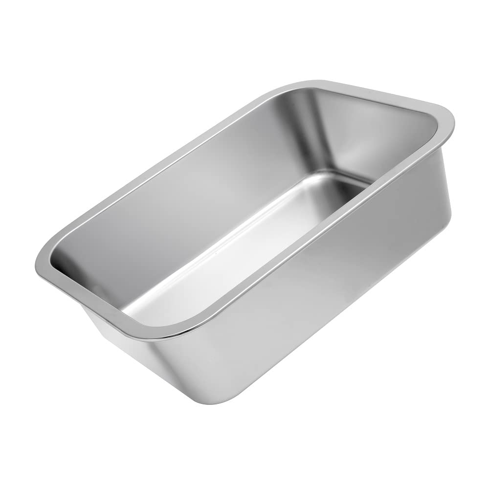 Kichwit 1.8 Gallon Extra Large Stainless Steel Dog Bowl – Dishwasher Safe, 14 x 10.5 x 4 Inches