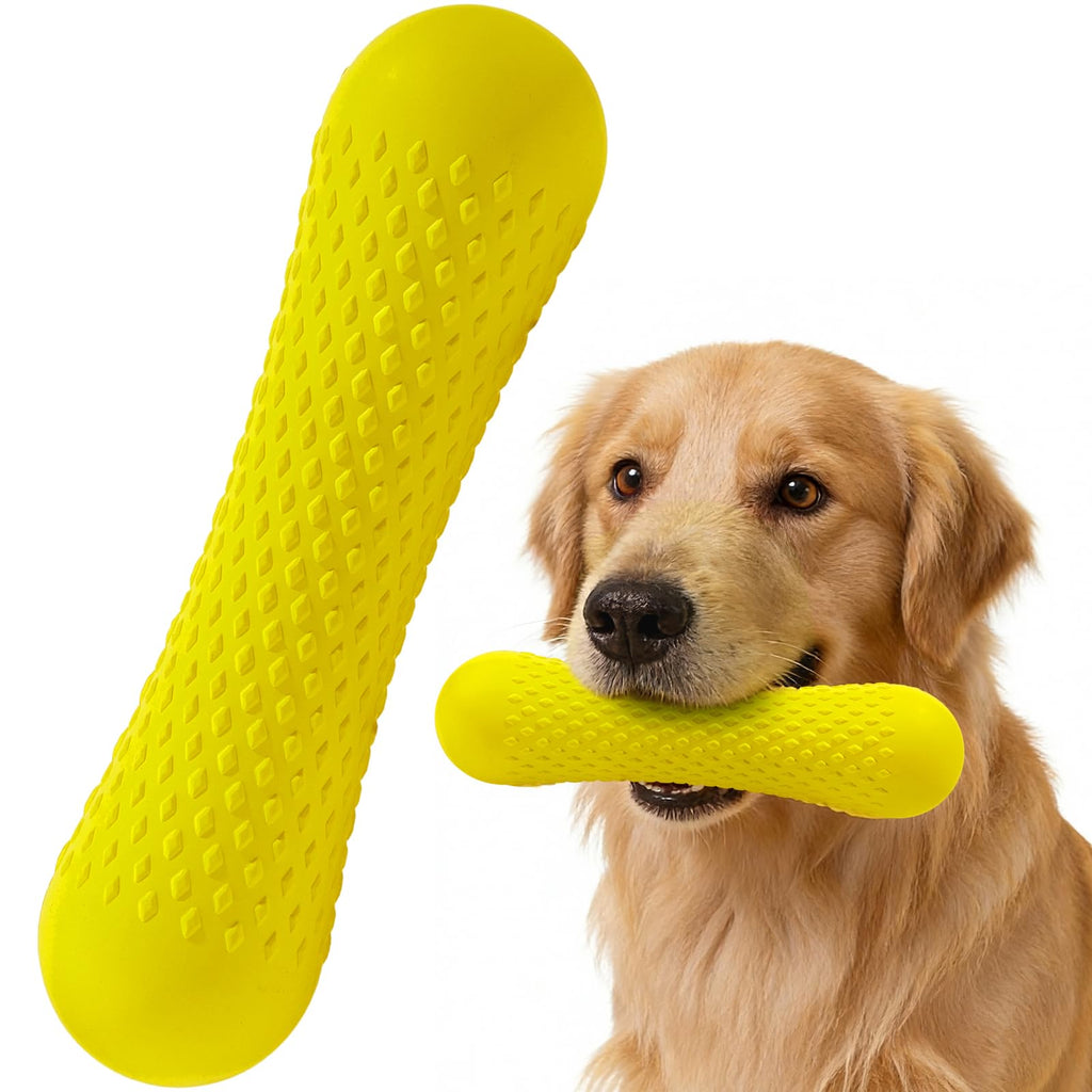 Kimee Natural Rubber Dog Chew Toy – Solid Bone Shape for Moderate Chewers, Milk-Scented, Non-Toxic, for Medium & Large Dogs (25–90 lbs)