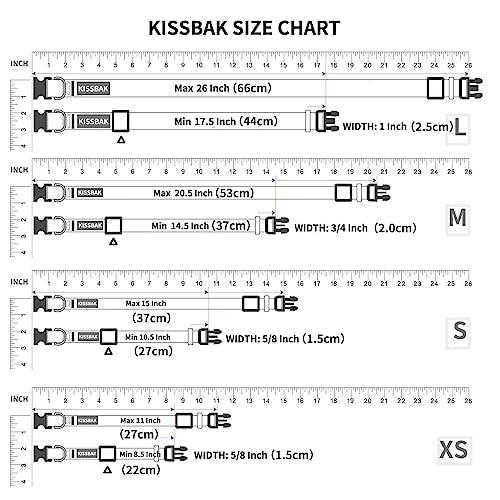 KISSBAK Medium Dog Collar - Pink Peony Floral Pattern, Adjustable & Soft for Girls