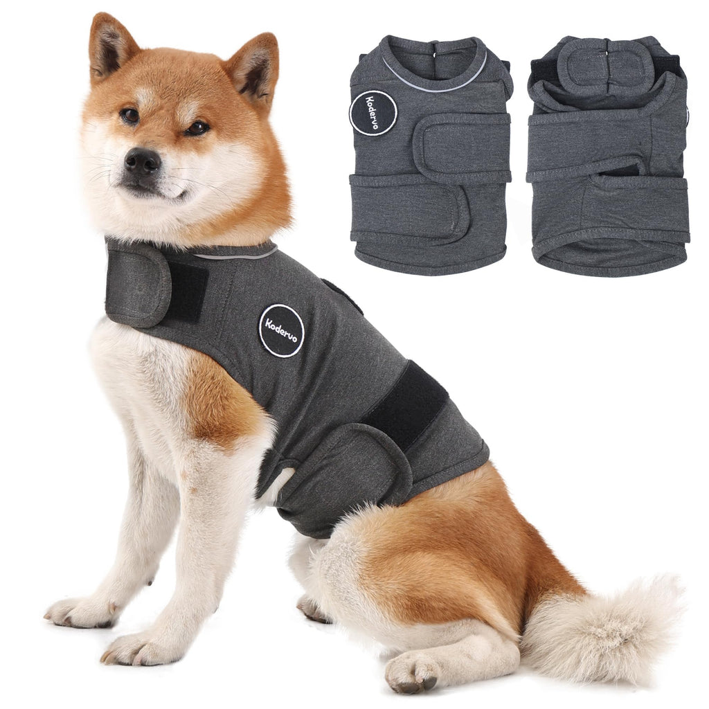 Kodervo Dog Anxiety Jacket - Small Calming Vest for Thunder, Fireworks & Separation - Breathable & Adjustable