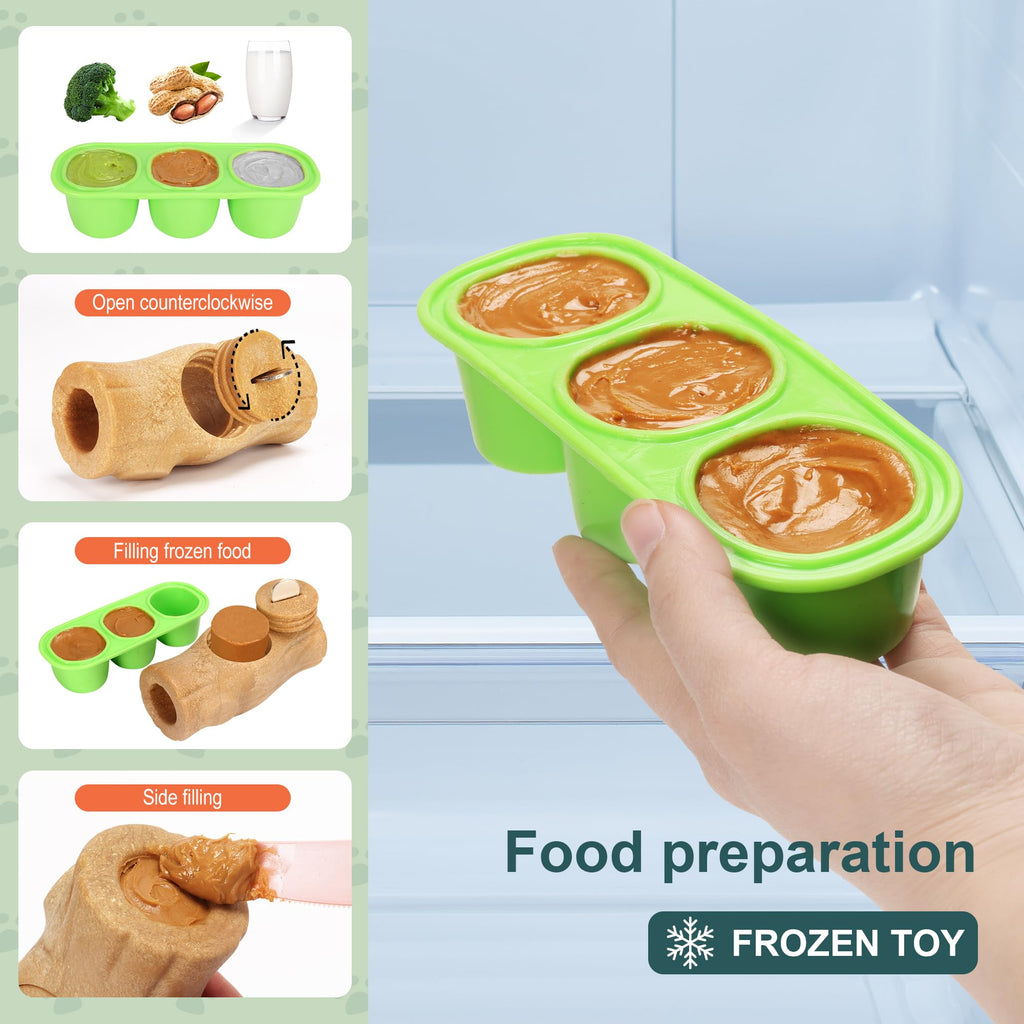 kogven Interactive Dog Toy for Aggressive Chewers – Frozen Treat Holder & Puzzle Feeder for Large/Medium Breeds
