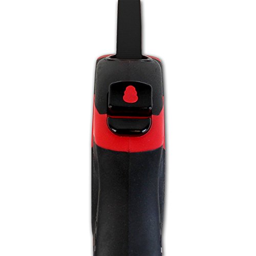 KONG Terrain Retractable Dog Leash, Small, Red, 16 ft - Soft Grip Handle, Reflective Stitching