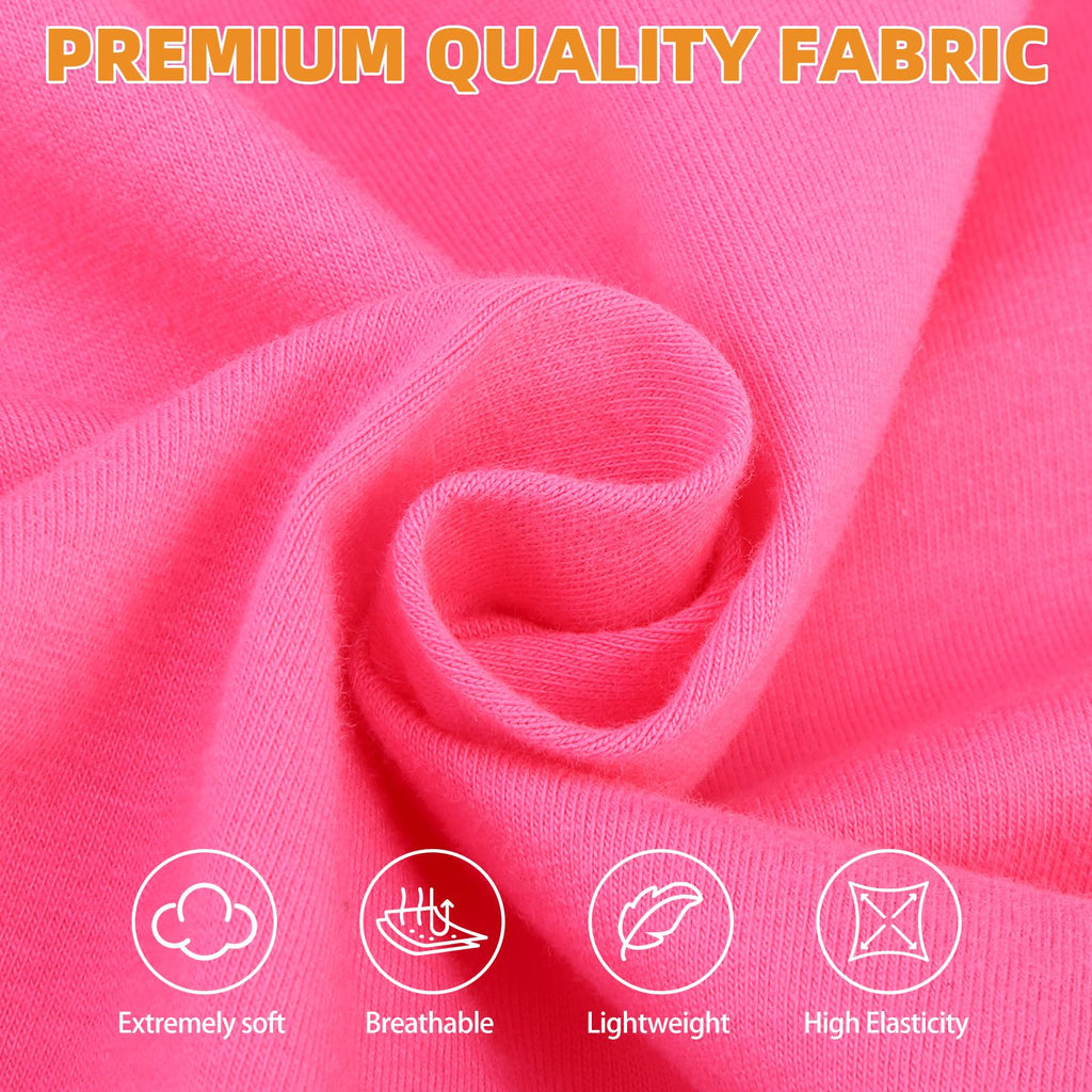 KOOLTAIL 2-Pack Cotton Dog T-Shirts for Large Dogs – UV Sun Protection, Pink & Rose, XXXL