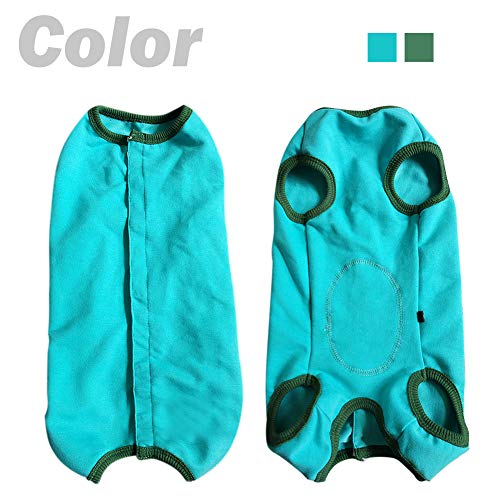 Kukaster Pet Dog Recovery Suit Post Surgery Shirt – Blue X-Small for Puppies & Small Pets