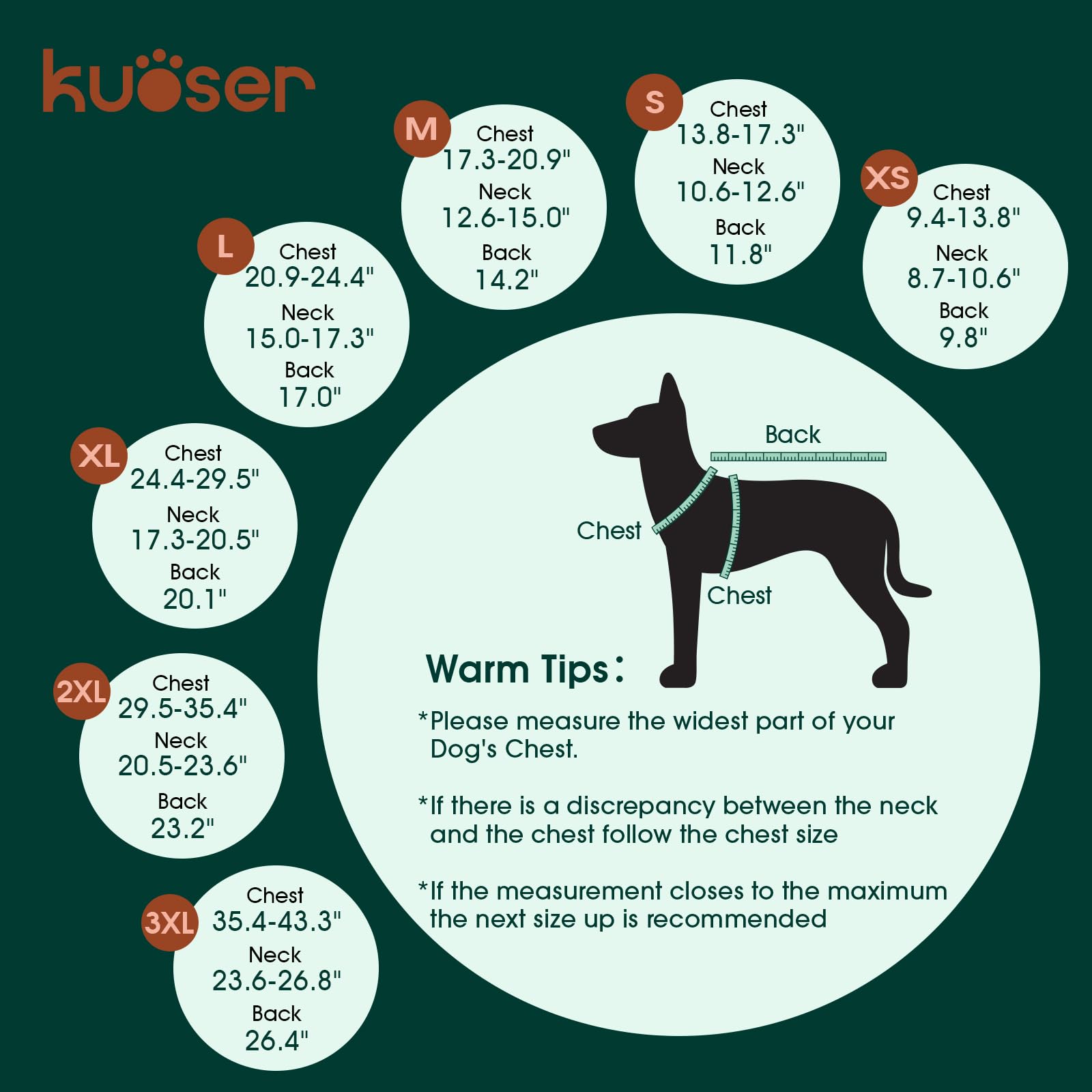 Kuoser Purple XS Dog Coat – Waterproof Reversible Winter Jacket for Small Dogs