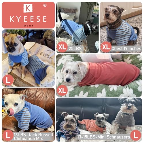 KYEESE 3-Pack Stretchy Fleece Dog Sweaters – Pullover Style, Lightweight, Machine Washable (XL for 30-50 lbs)