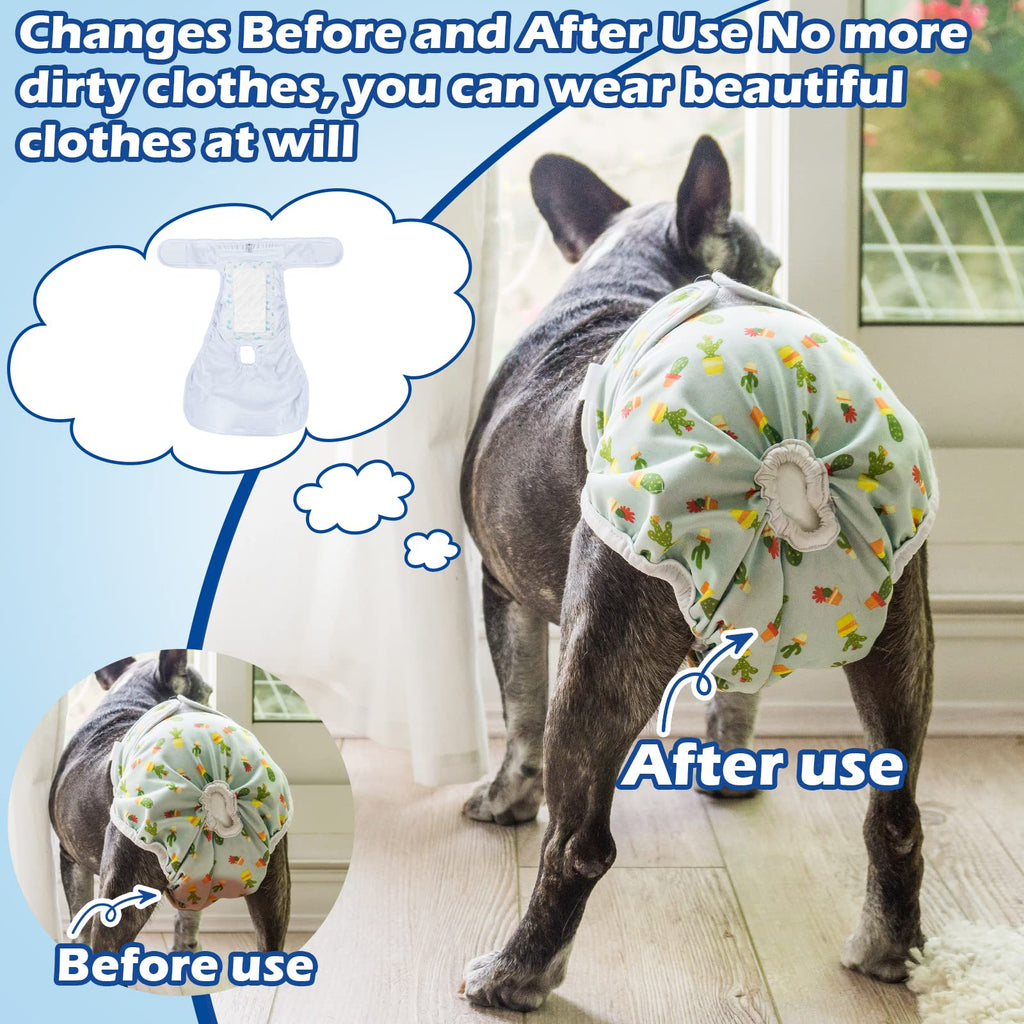 Ladadee Disposable Dog Diaper Booster Pads, 80 Count - Absorbent Liners for Male & Female Dogs