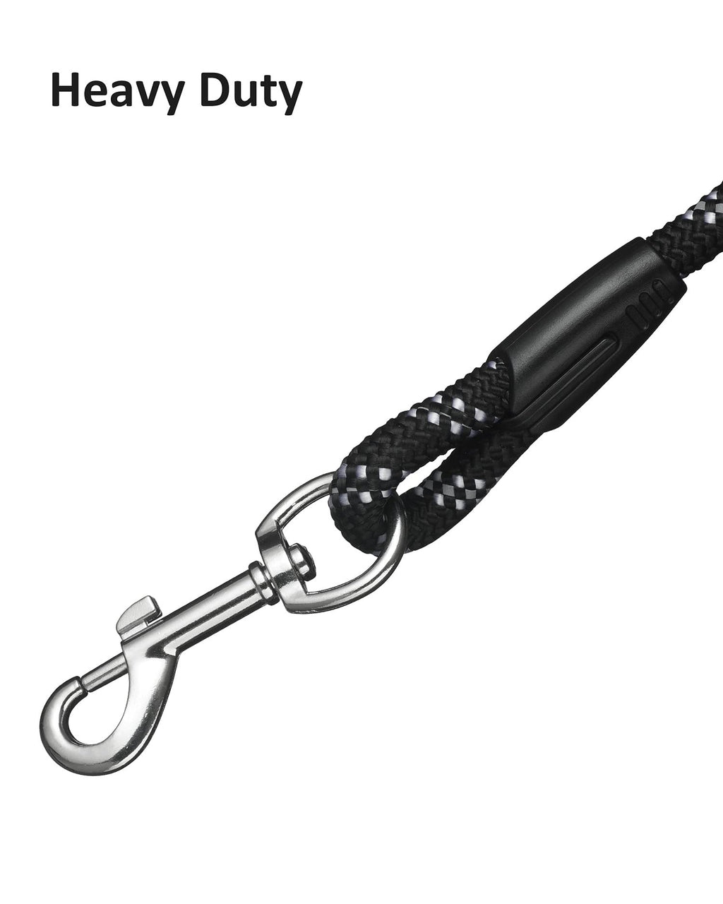Lanwandeng Long Dog Leash 30FT Reflective Rope for Training, Heavy Duty Nylon Lead for Large Medium Small Dogs