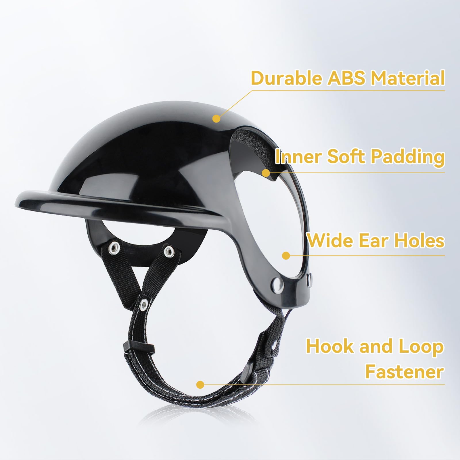 Large Dog Helmet with Ear Holes by NAMSAN – Adjustable Safety for Motorcycle, Bike & Outdoor Travel