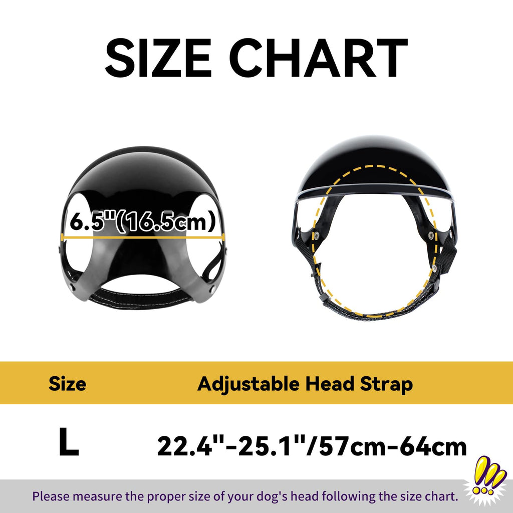 Large Dog Helmet with Ear Holes by NAMSAN – Adjustable Safety for Motorcycle, Bike & Outdoor Travel