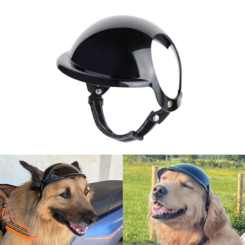 Large Dog Helmet with Ear Holes by NAMSAN – Adjustable Safety for Motorcycle, Bike & Outdoor Travel