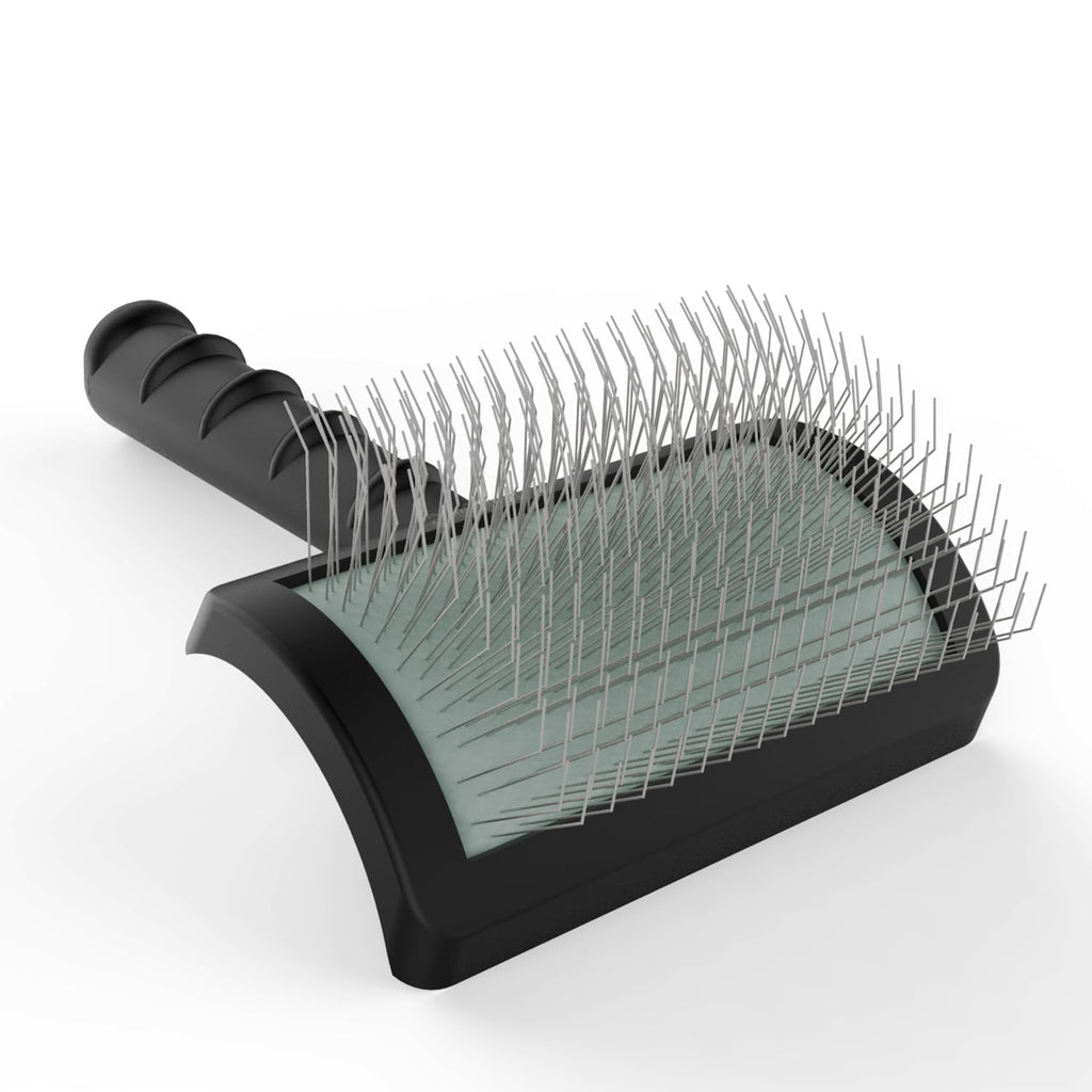 LBMBAIC Dog Slicker Brush - 25mm Extra Long Pins for Poodles, Doodles, Goldendoodles - Removes Tangles & Mats