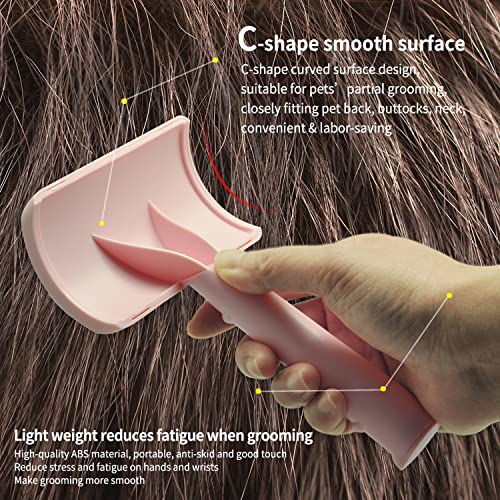 LBMBAIC Slicker Brush for Dogs with Thick Fur - 25mm Soft Pins, Pink