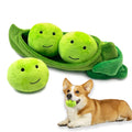 Lepawit Hide and Seek Dog Toys - Interactive Plush Puzzle with Squeaky Pea Balls (Pack of 3) for Small Medium Dogs