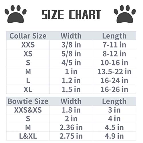Lionet Paws Handmade Cotton Dog Collar with Bowtie for X-Large Dogs - Adjustable 16-26 Inch Neck, Green & White Grid