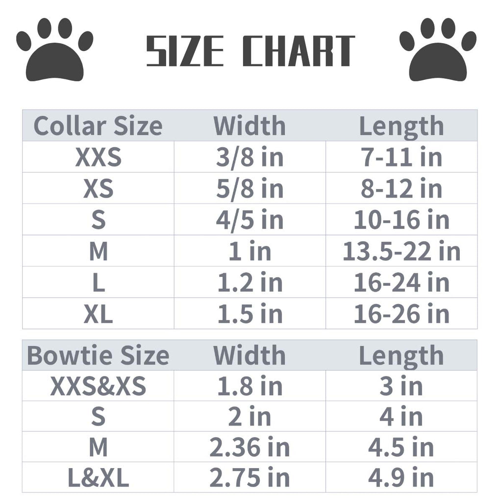 Lionet Paws Handmade Cotton Dog Collar with Bowtie for X-Large Dogs - Adjustable 16-26 Inch Neck, Green & White Grid
