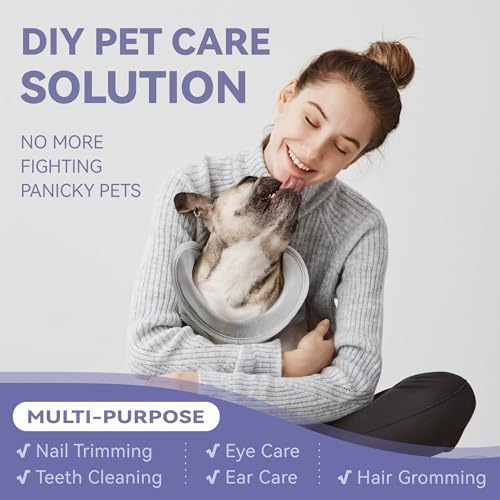 Loflaze Dog Grooming Hammock Harness - Purple XS for Small Pets up to 20lb with Nail Clipper Kit