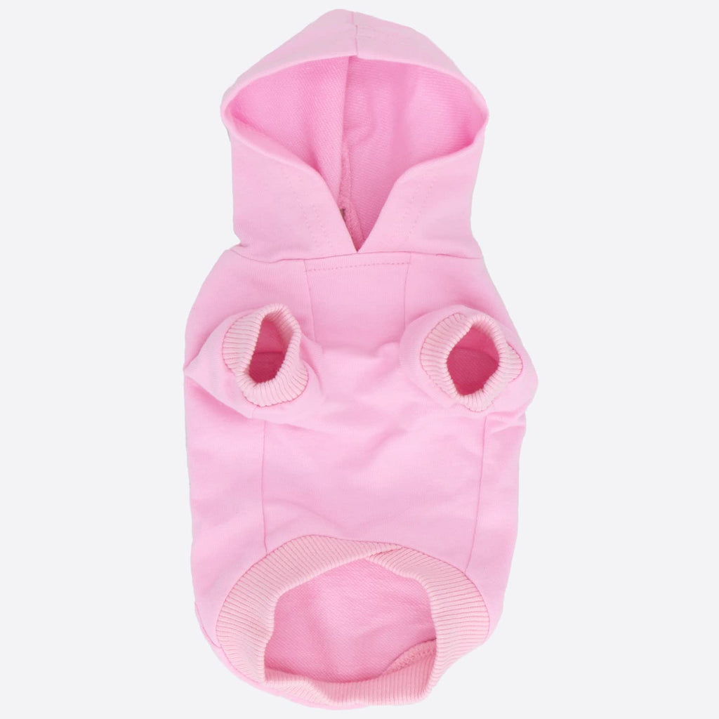 LOPHIPETS Dog Cotton Hoodie for Small Dogs - Pink/S - Pullover Sweatshirt for Chihuahua & Yorkie
