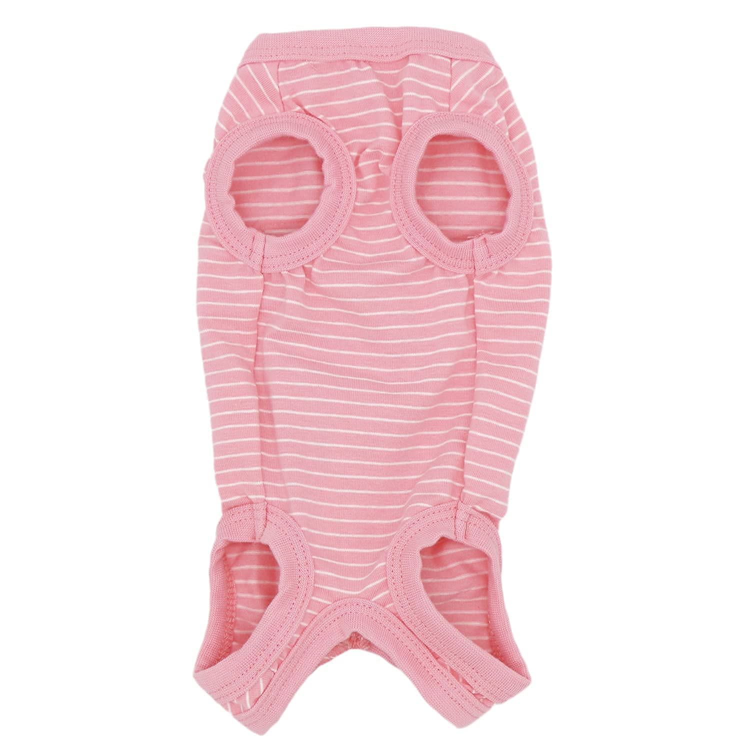 LOPHIPETS Girl Dog Shirt Pajamas for Small Breeds (4.5-6.5 lbs) - Pink Stripe Medium