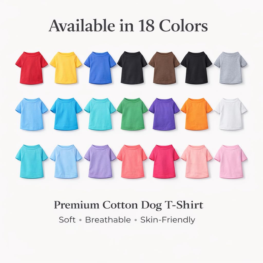Lovelonglong Basic Blank Dog T-Shirt - Coffee, XXXL for Large Breeds (60+ lbs)