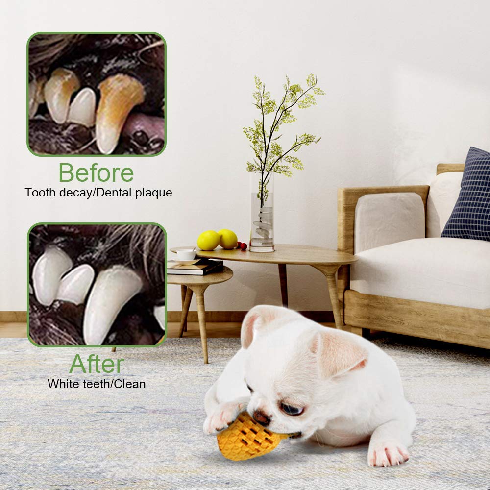 LPHSNR Pineapple Dog Toy for Large Dogs – Natural Rubber Chew Toy, Treat Dispensing, Interactive Puzzle for Medium Dogs