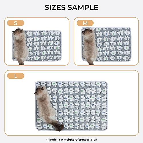 Luciphia 1 Pack of 3 Super Soft Flannel Pet Blankets - Cute Elephant Pattern, Dark Grey, Medium 30x20 inch