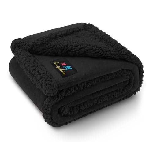 Luciphia Waterproof Pet Blanket - 40x28 Inch Liquid-Proof Couch Cover, Reversible Sherpa Fleece Furniture Protector for Dogs and Cats