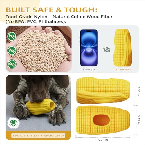 MARDOGE Interactive Dog Toy – Frozen Treat Holder & Chew Toy for Aggressive Chewers, Medium/Large Breeds (Pack of 1)