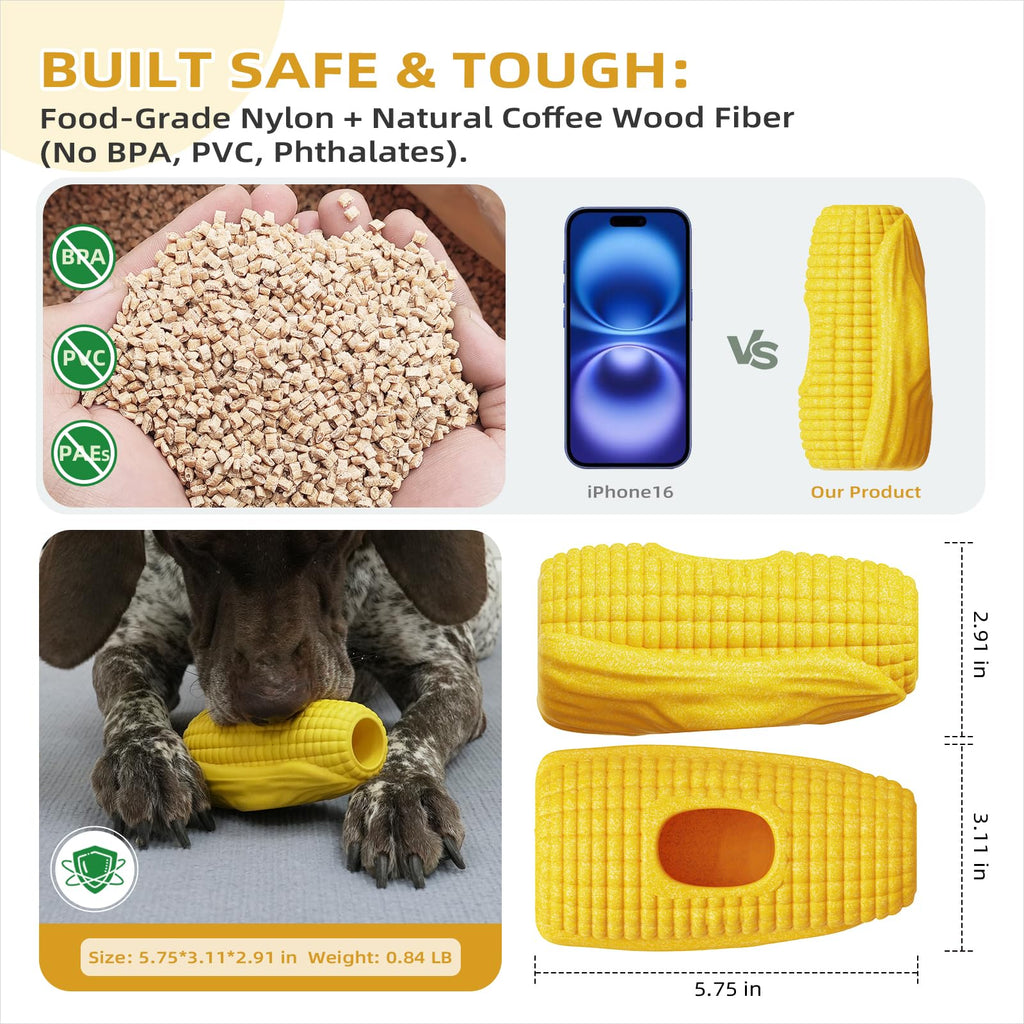 MARDOGE Interactive Dog Toy – Frozen Treat Holder & Chew Toy for Aggressive Chewers, Medium/Large Breeds (Pack of 1)