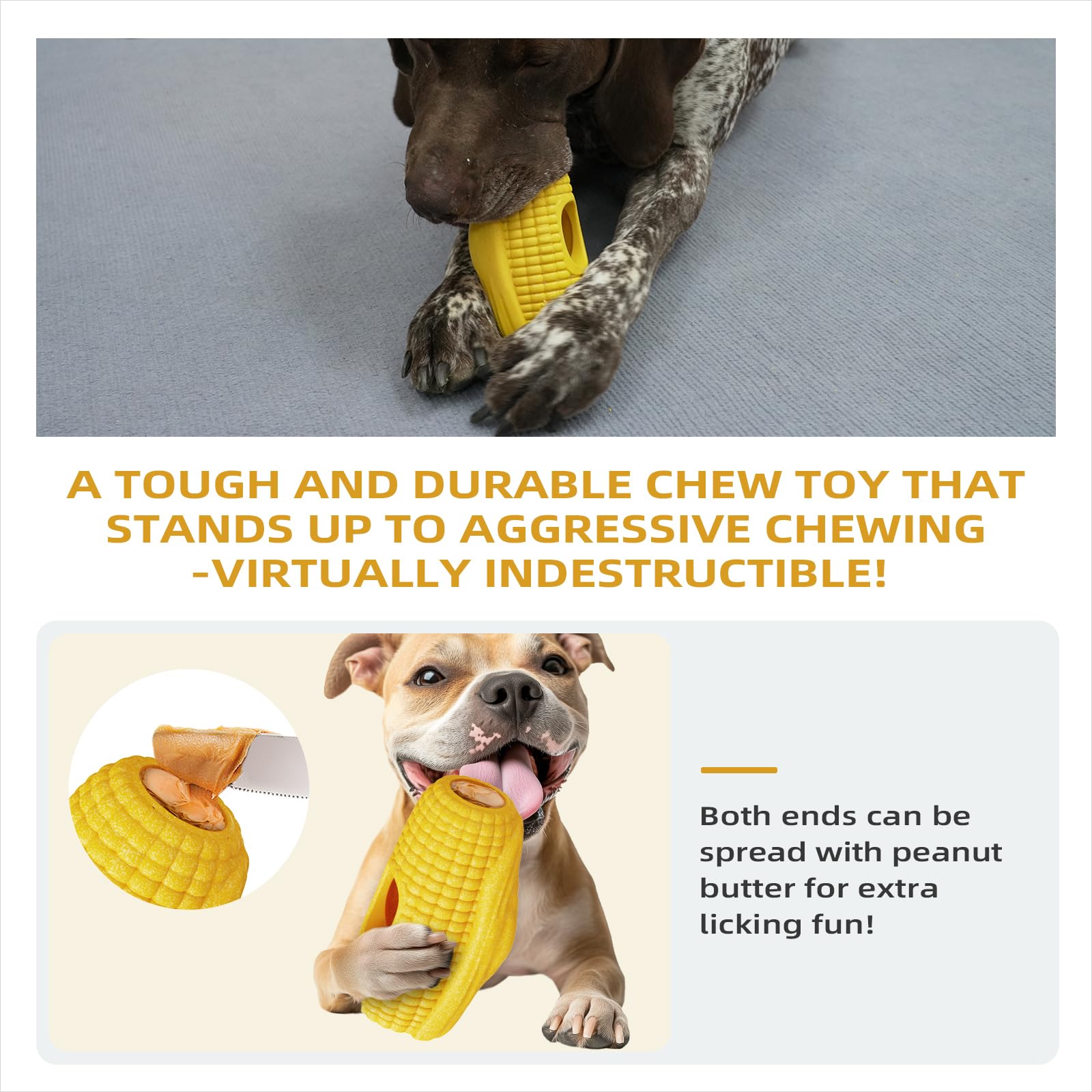 MARDOGE Interactive Dog Toy – Frozen Treat Holder & Chew Toy for Aggressive Chewers, Medium/Large Breeds (Pack of 1)