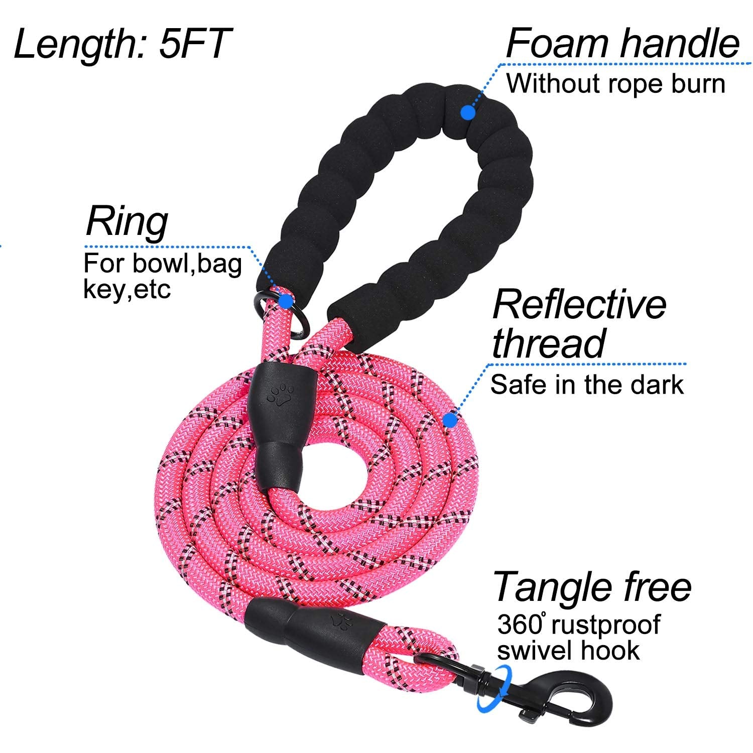 Matilor Air Mesh Step-in Dog Harness for Small Dogs – Pink, X-Small with Leash