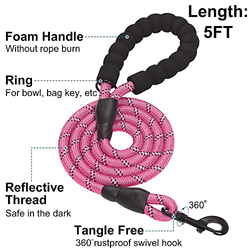Matilor Step-in Dog Harness – Breathable Air Mesh Vest for Small Medium Dogs with Leash, Pink Checkered