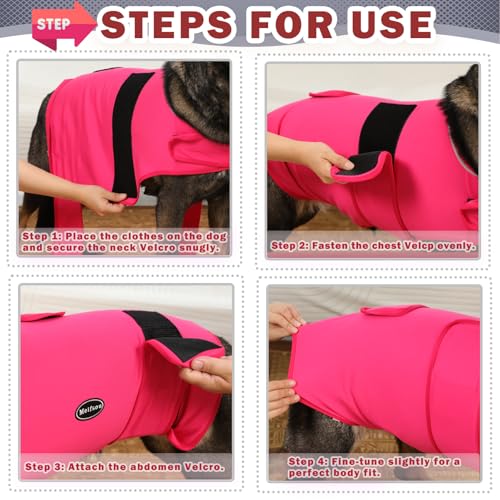 Meifsou Dog Anxiety Vest – Calming Thunder Jacket for Dogs, Skin-Friendly, Adjustable, Washable