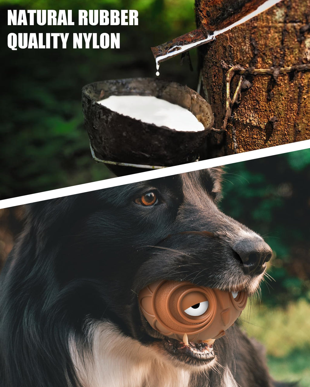 Mewlmart Giggle Ball for Dogs – Natural Rubber Owl Toy with Laughing Sound, Durable for Medium Large Dogs