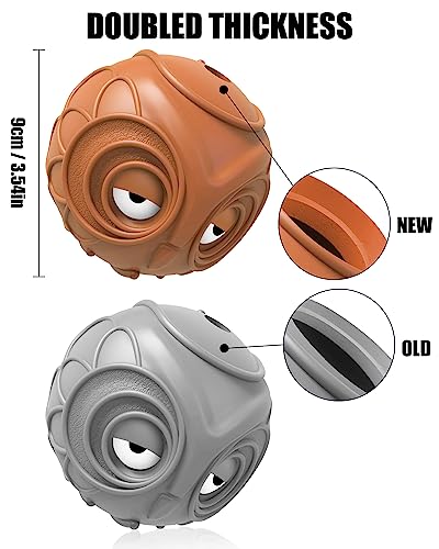 Mewlmart Giggle Ball for Dogs – Natural Rubber Owl Toy with Laughing Sound, Durable for Medium Large Dogs
