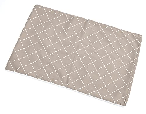 MidWest Quiet Time Reversible Crate Pan Cover, 30-Inch, Mushroom Diamond/Fleece